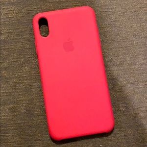 iPhone X Max RED Apple Soft Case